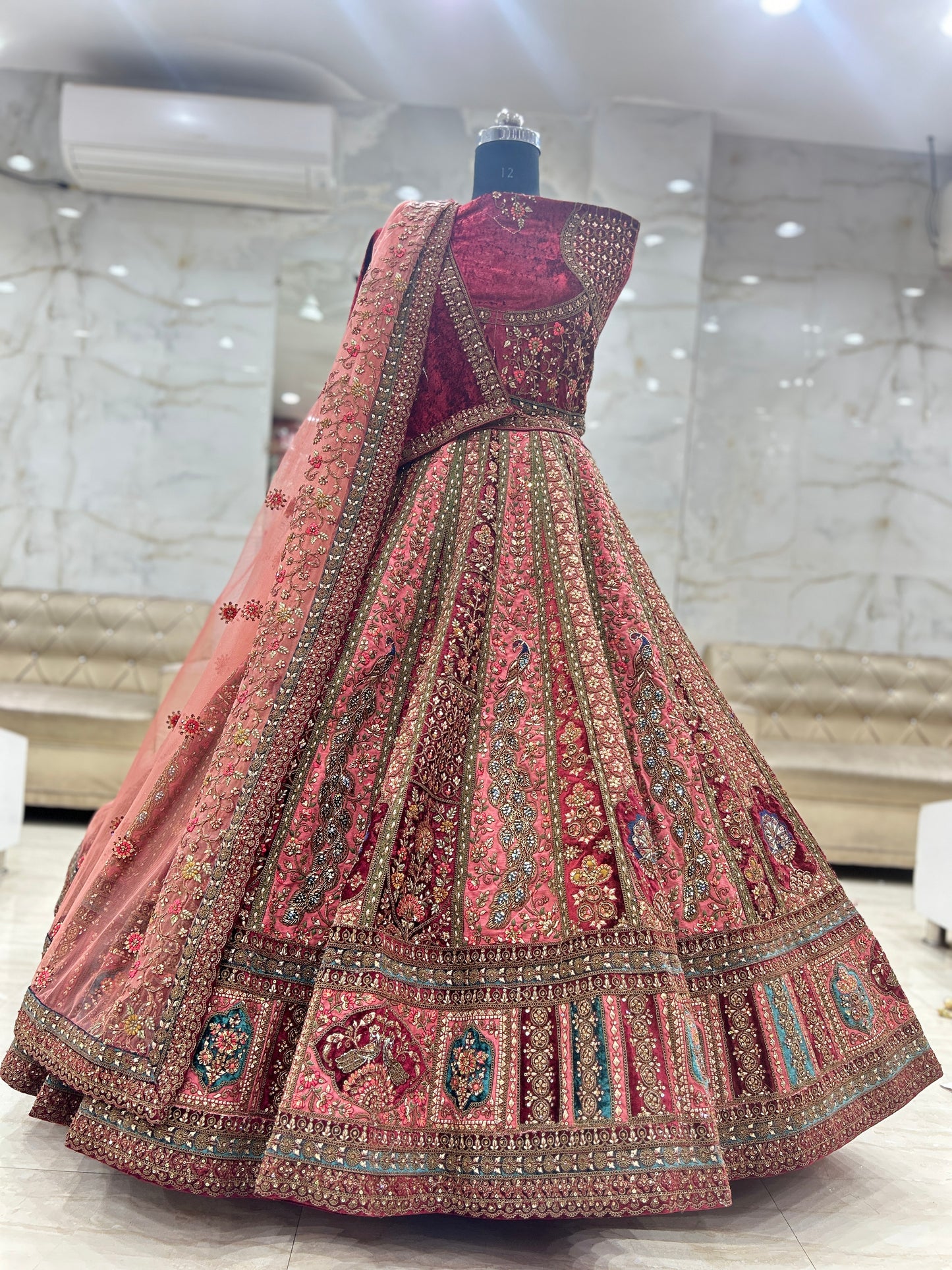 Peacock Lovely Bridal lehenga