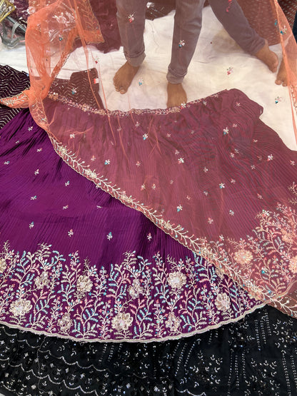 Beautiful purple lehenga