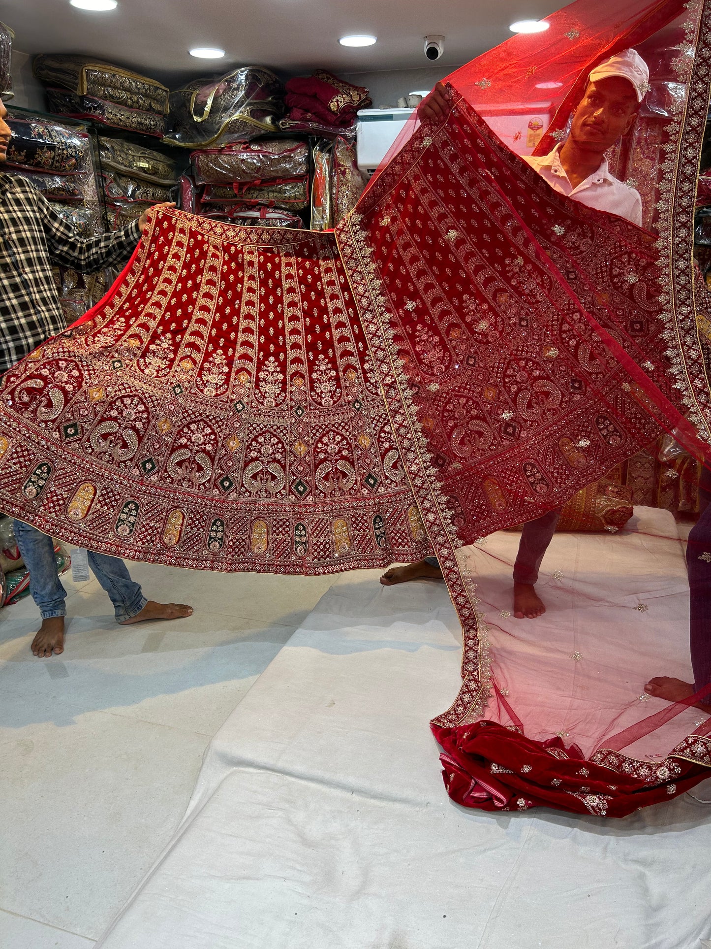 Fantastic red bridal lehenga