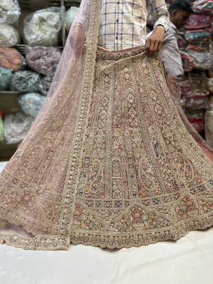 Beautiful rust peacock lehenga