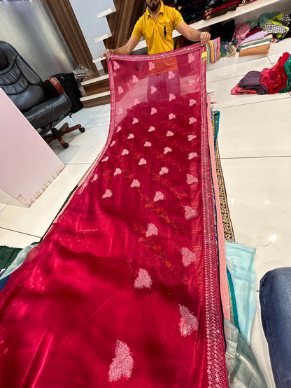 Gorgeous red saree