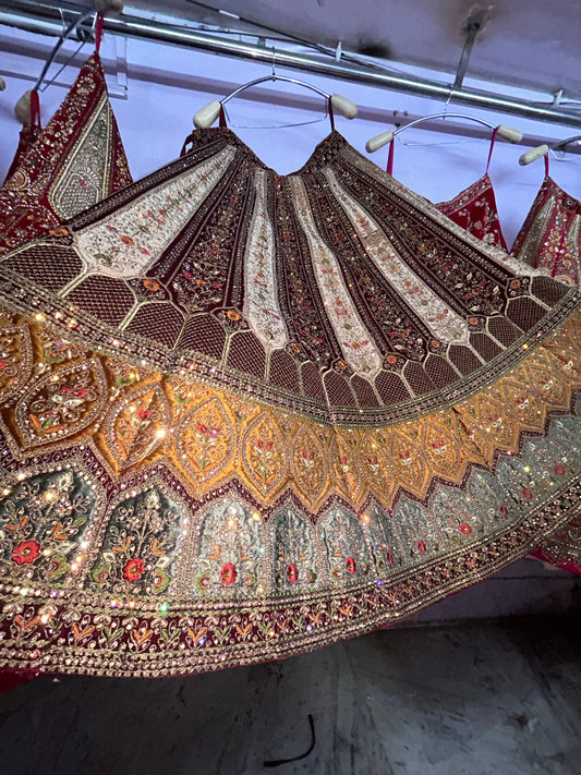 Majestic maroon lehenga