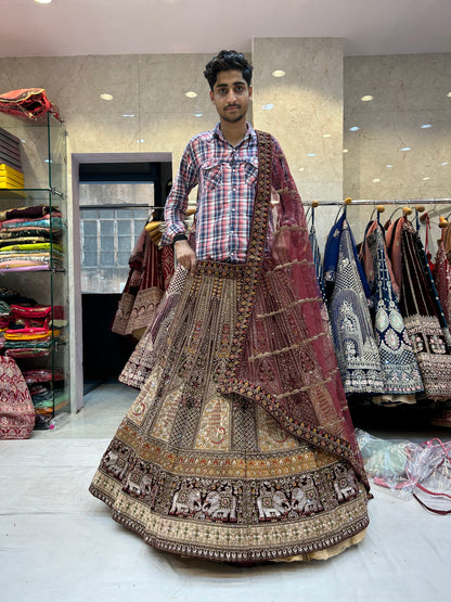 Superb maroon Lehenga 💖