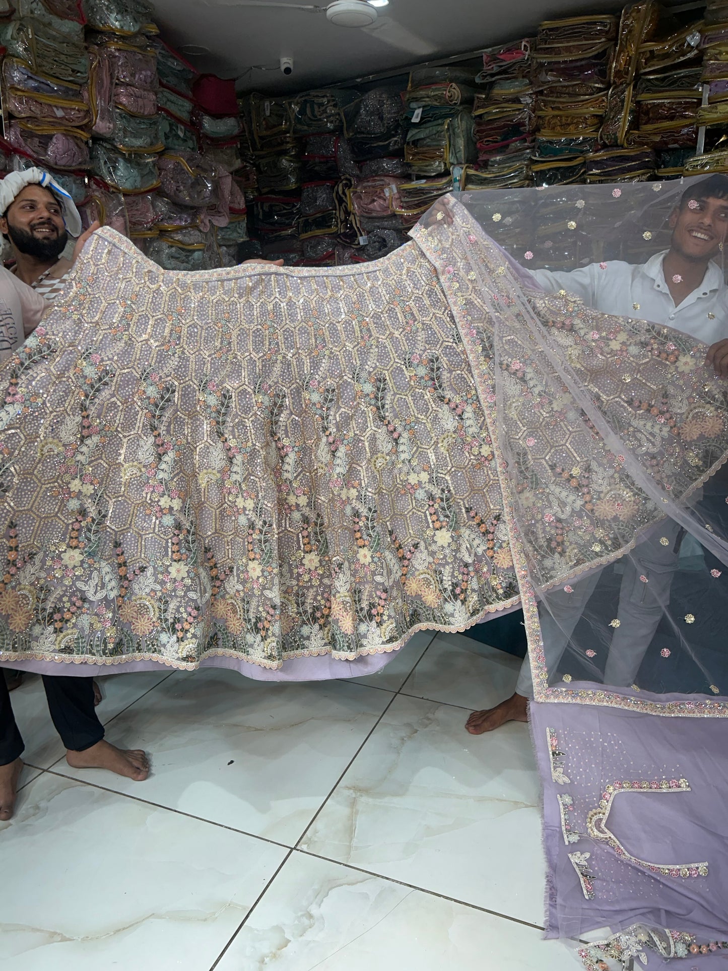 Astonishing light purple Peacock Lehenga 🥰