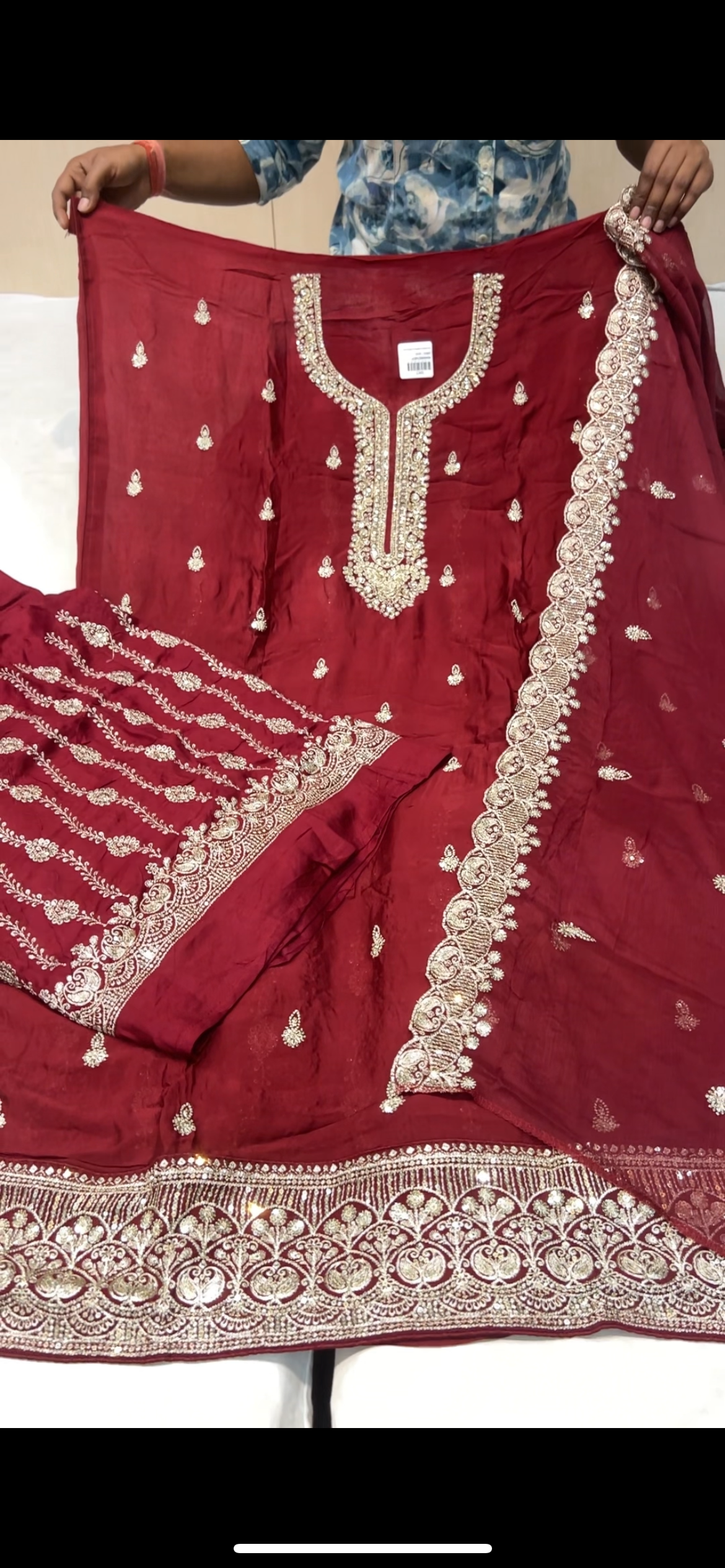 Majestic maroon ladies suit