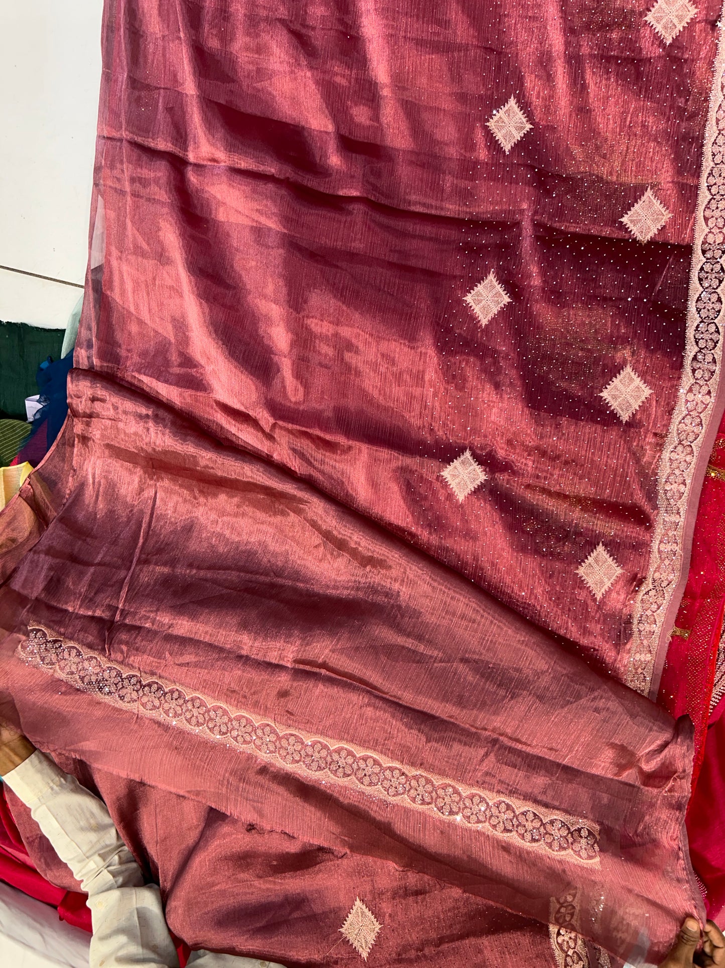 Beautiful maroon saree