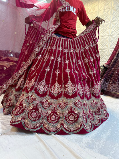 Pleasing red Lehenga