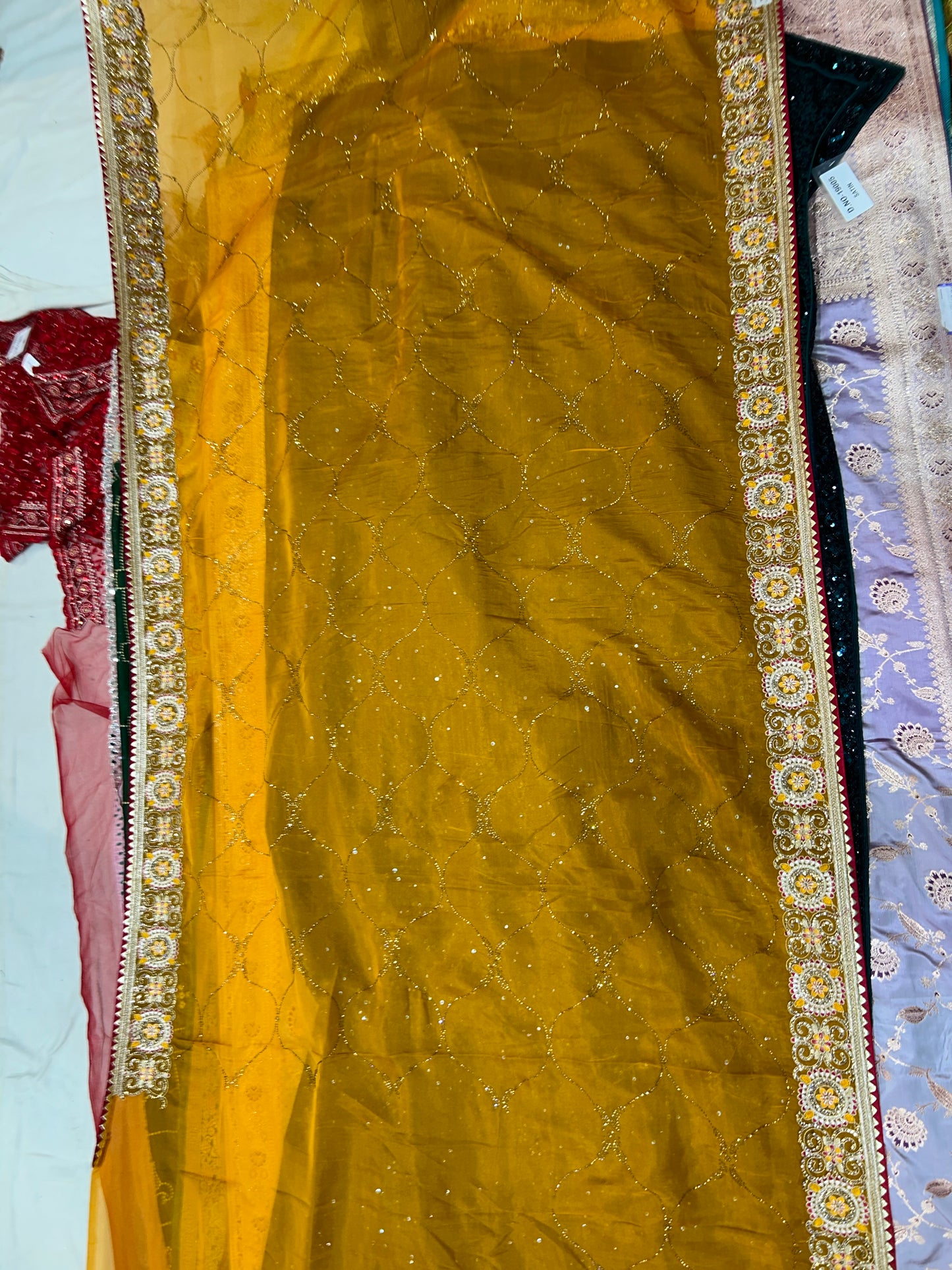 Yellow haldi mehendi Saree