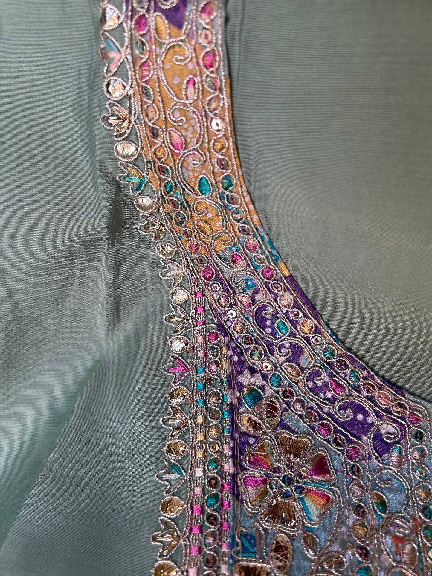 Stunning Aqua blue Unstitched suit