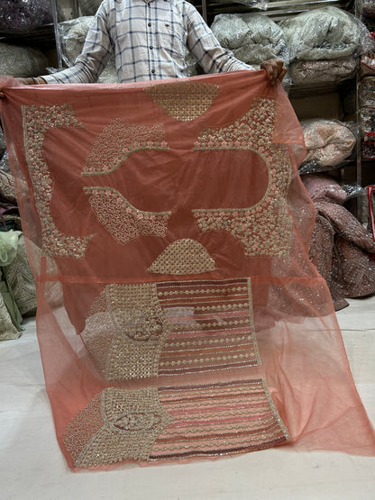 Beautiful rust peacock lehenga