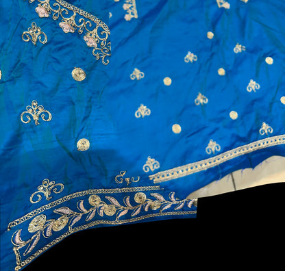 Designer blue Gajraj lehenga