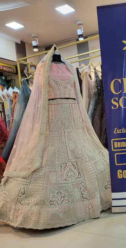 Beautiful baby pink lehenga