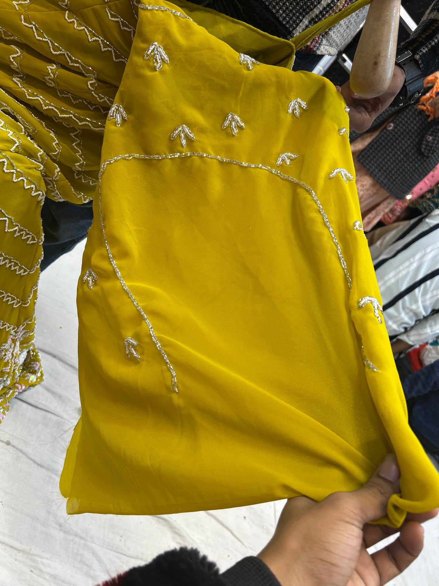 Fabulous yellow haldi mehendi Lehenga