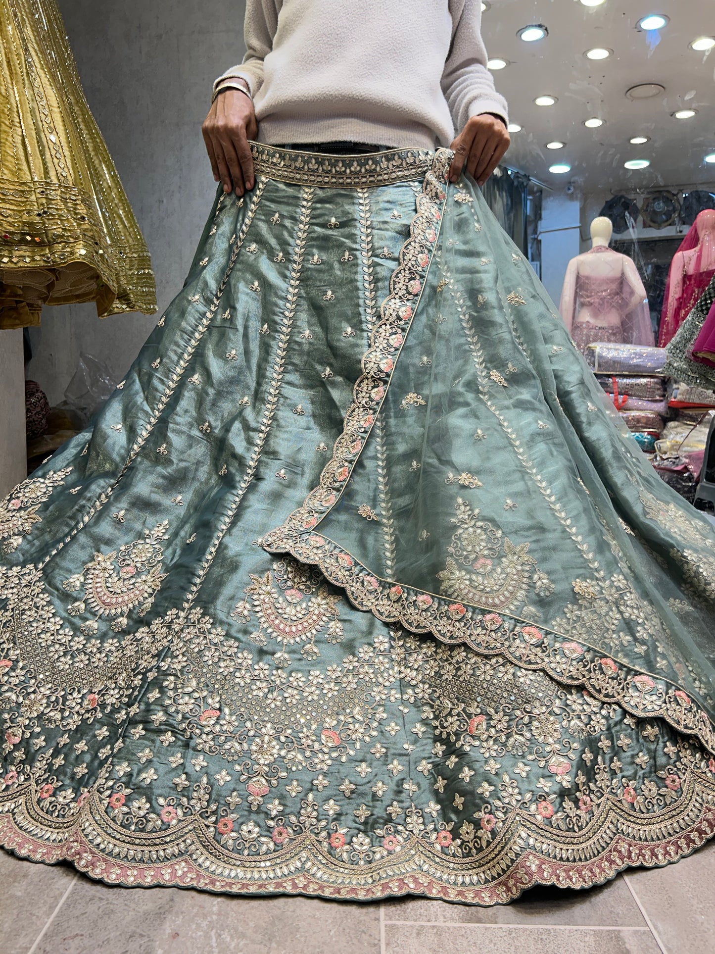 Gorgeous green lehenga