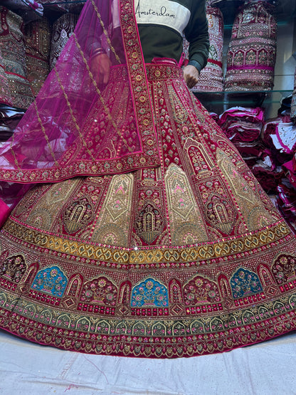 Charming rani pink lehenga