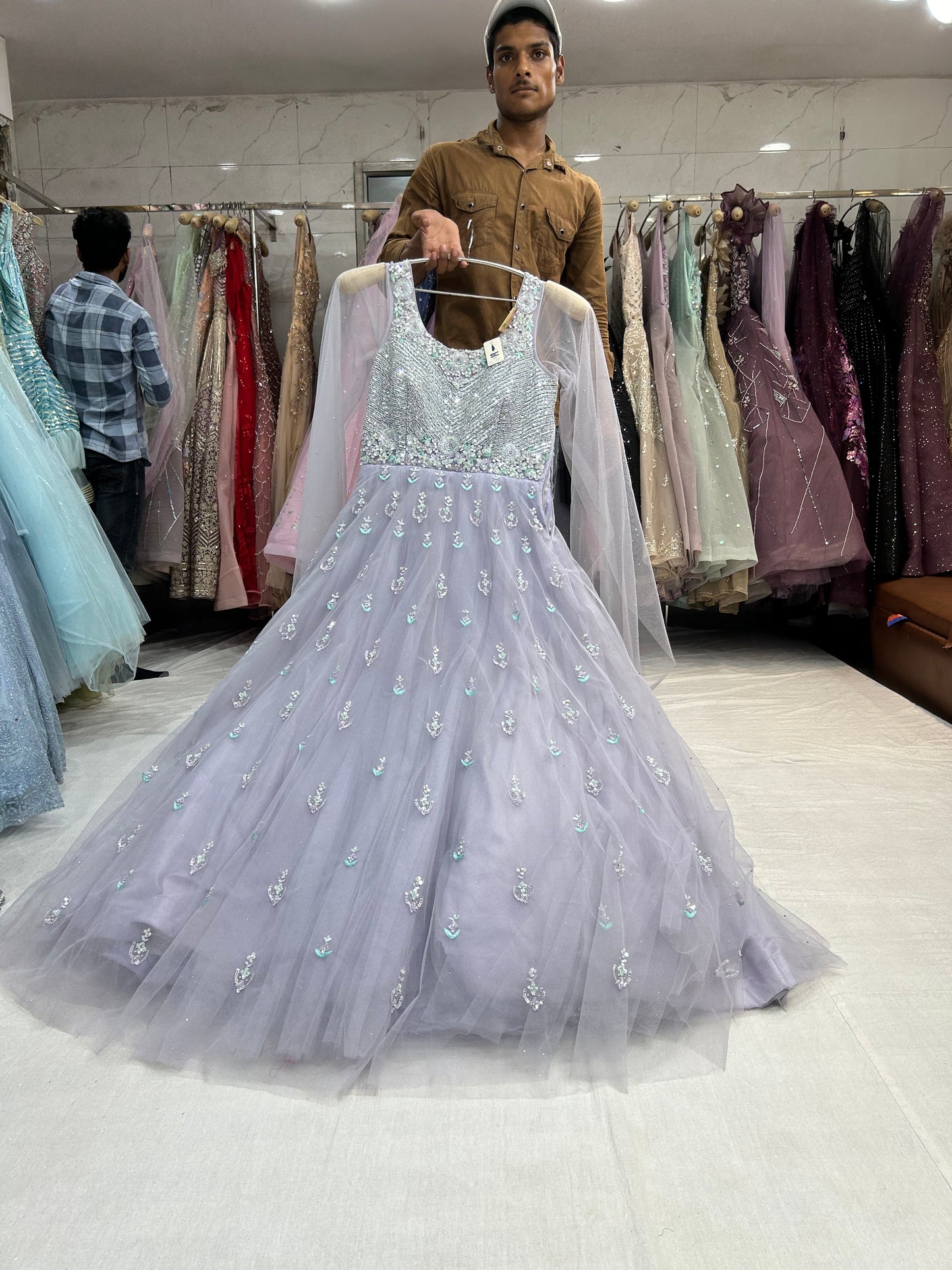 Lilac light purple Gown