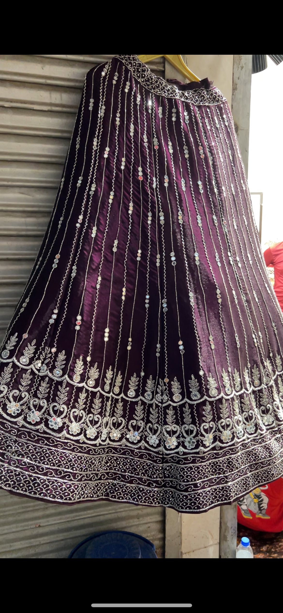 Purple heart violet handwork Girlish lehenga