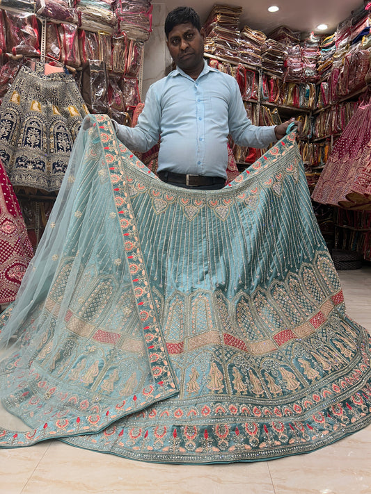 Blue Designer Lehenga