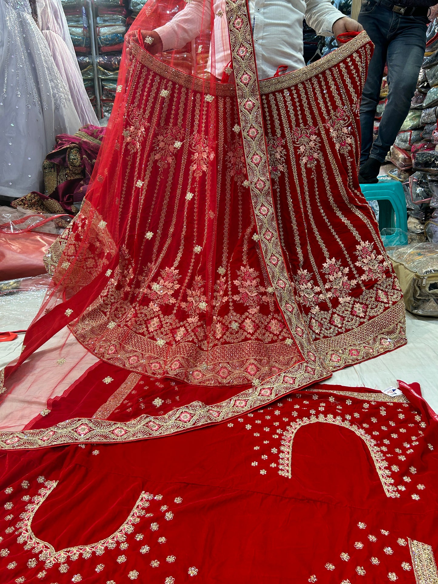 Red Bridal Lehenga