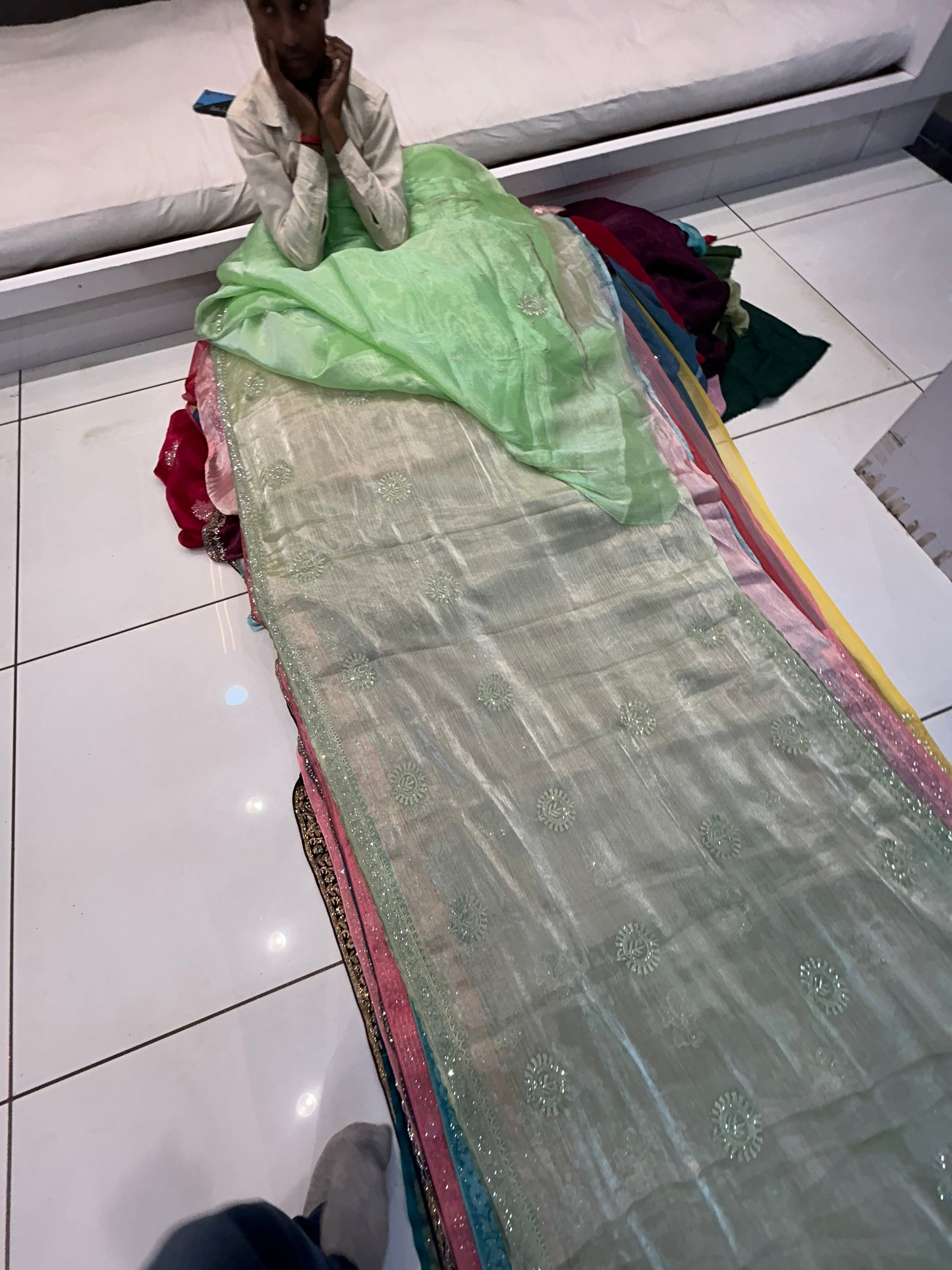 Amazing Green saree