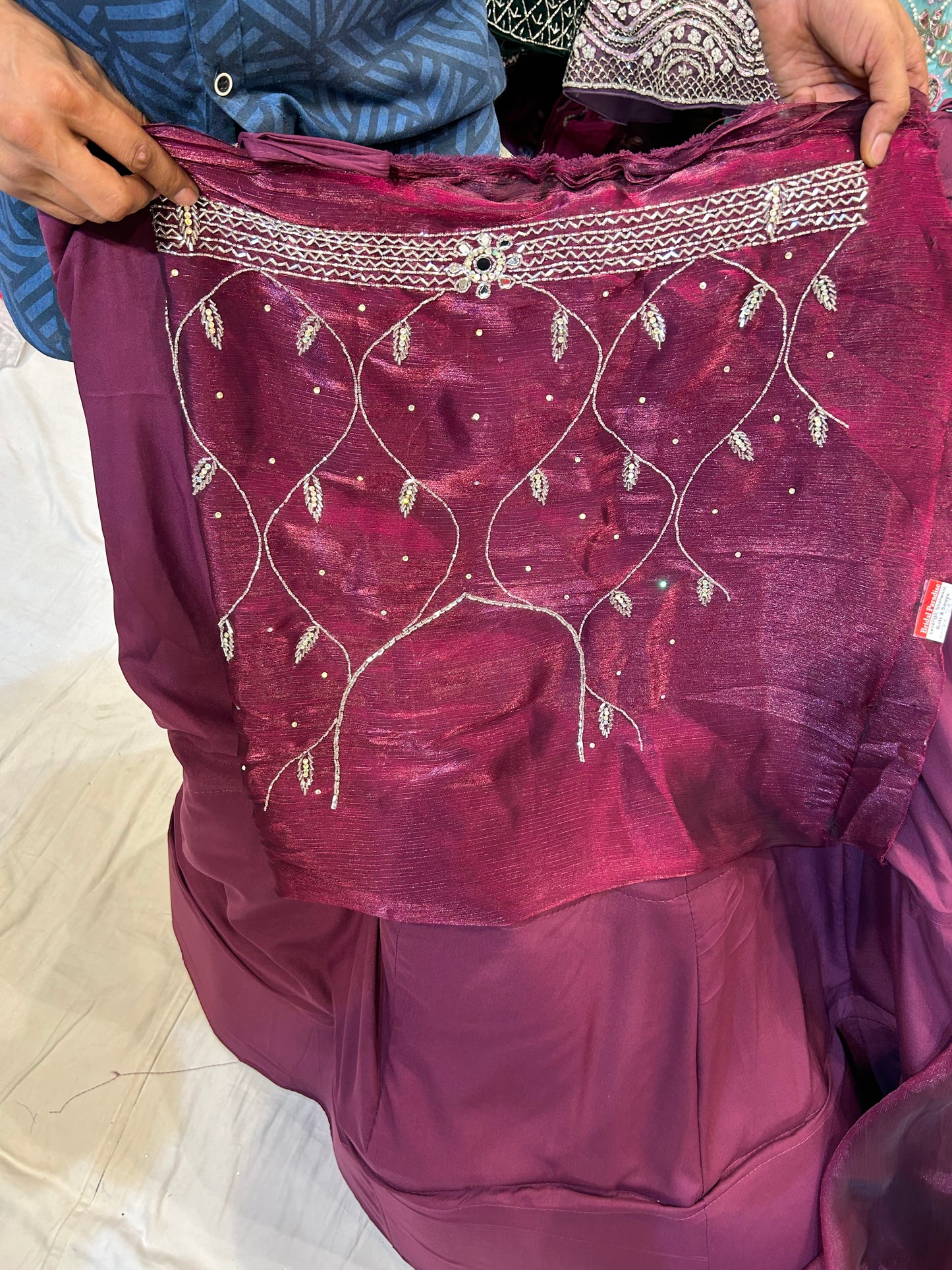 Fabulous partywear Purple violet Lehenga