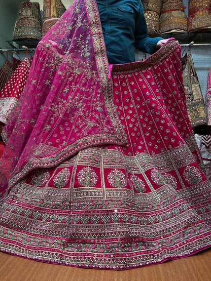 Fantastic red bridal lehenga