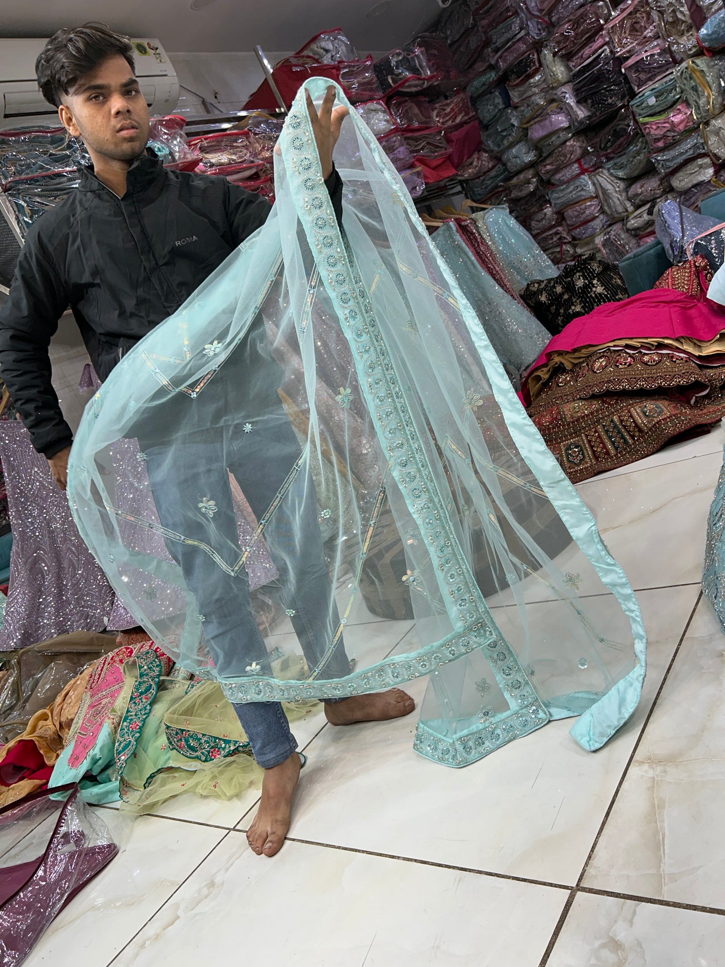 Fabulous blue lehenga