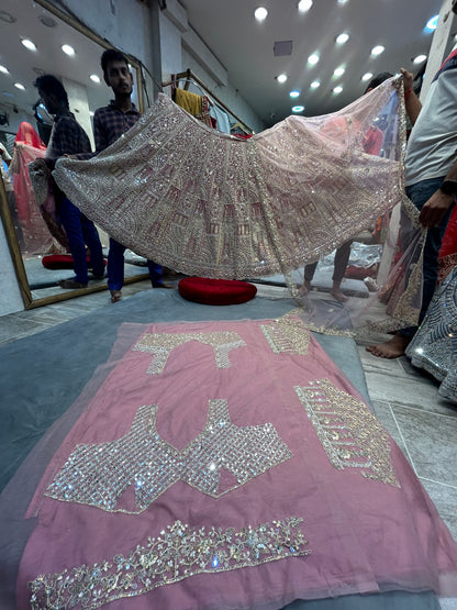 Stunning baby pink Lehenga