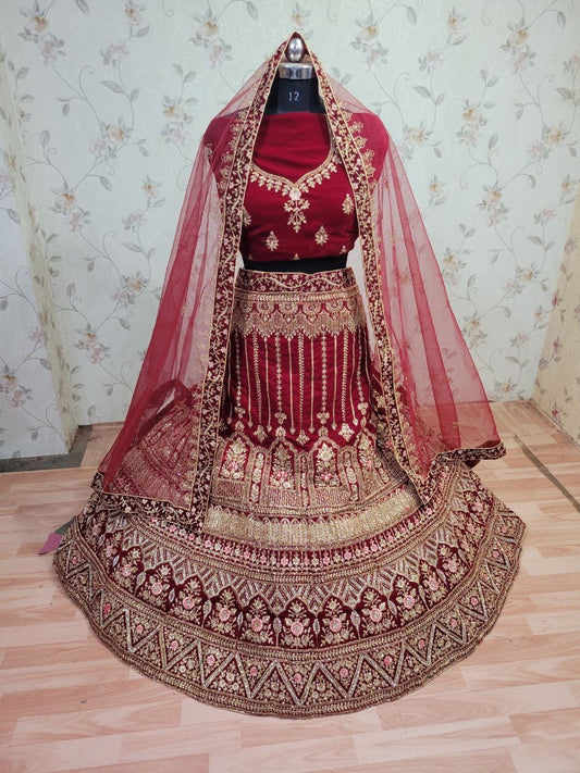 Majestic red Lehenga