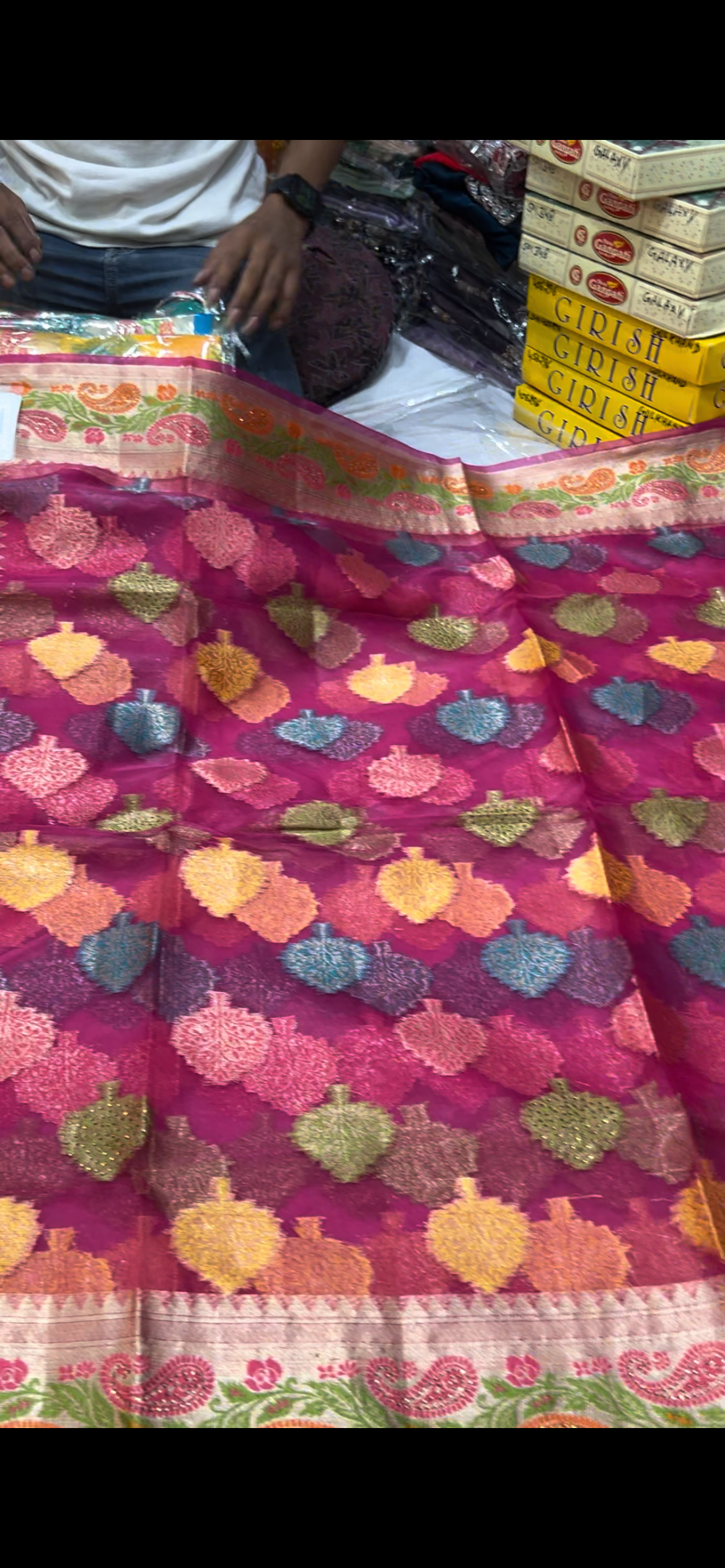 Golden Yellow haldi mehendi saree