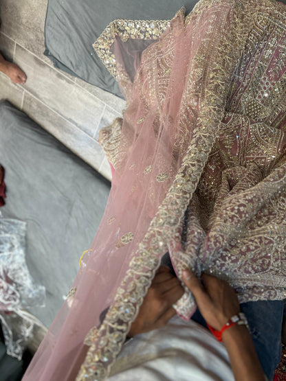 Stunning baby pink Lehenga