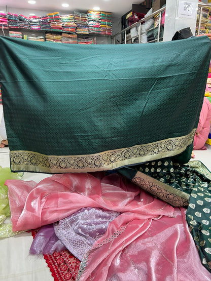 Fair Dark Green saree