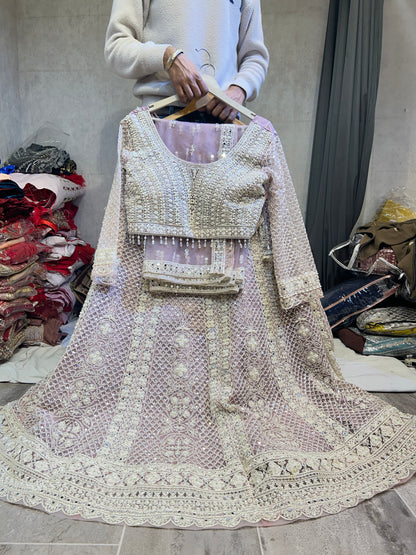 Fabulous lavender lehenga