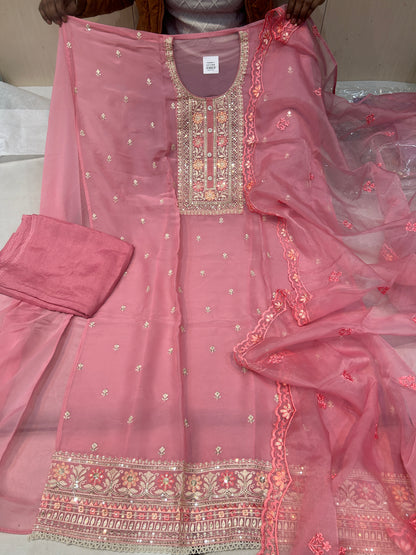 Pink Fancy women Unstitched Suit