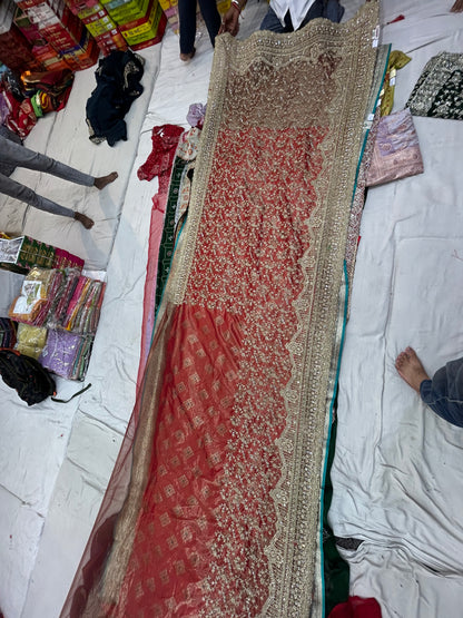 Red bridal Saree