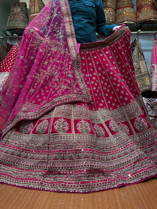 Fantastic red bridal lehenga