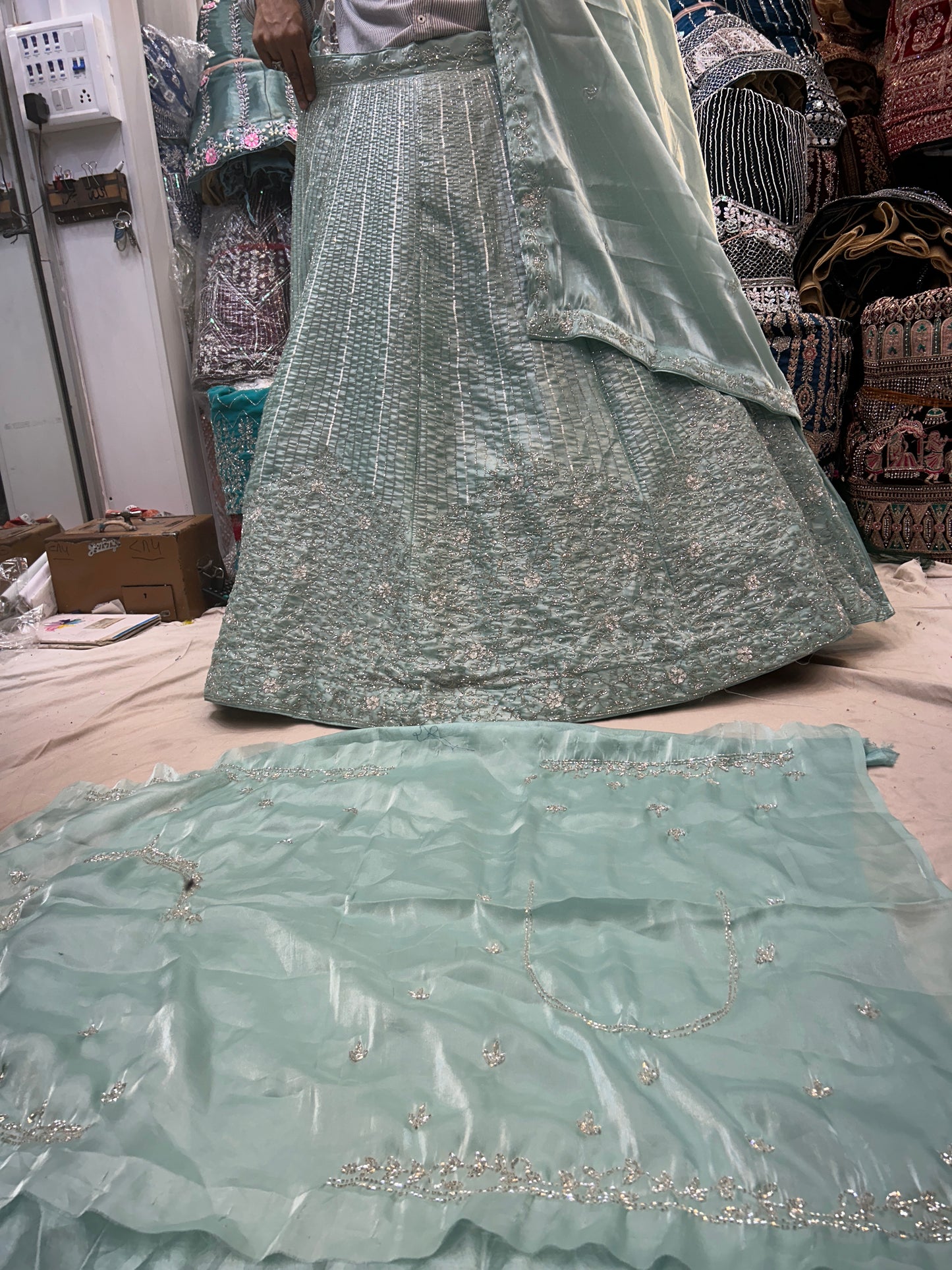 Designer Light blue Lehenga