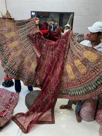 Dusky bridal lehenga