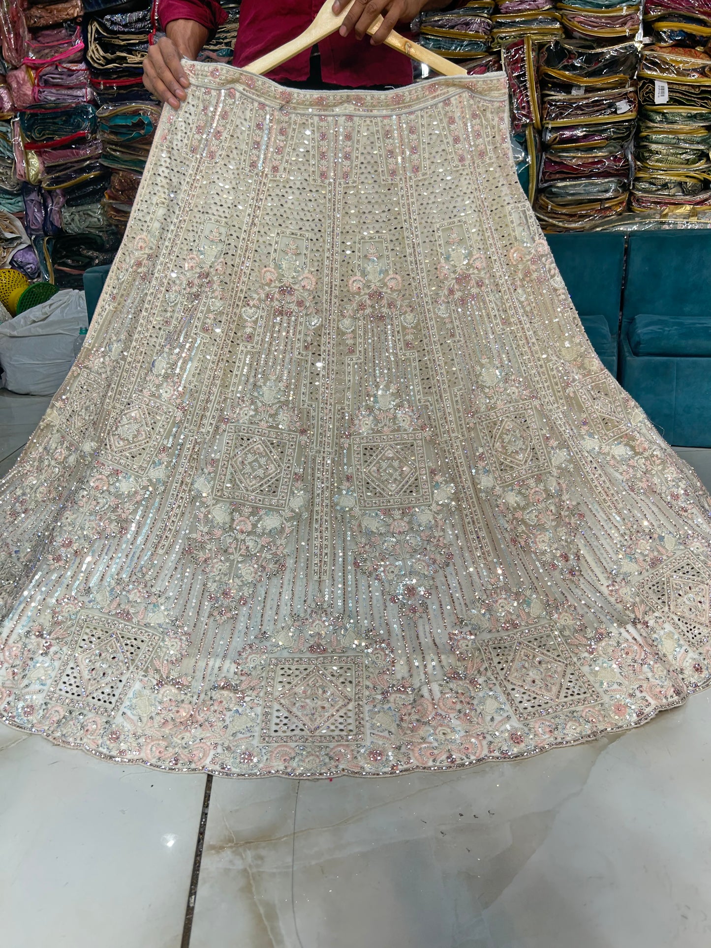 Lovely white Lehenga 🥰