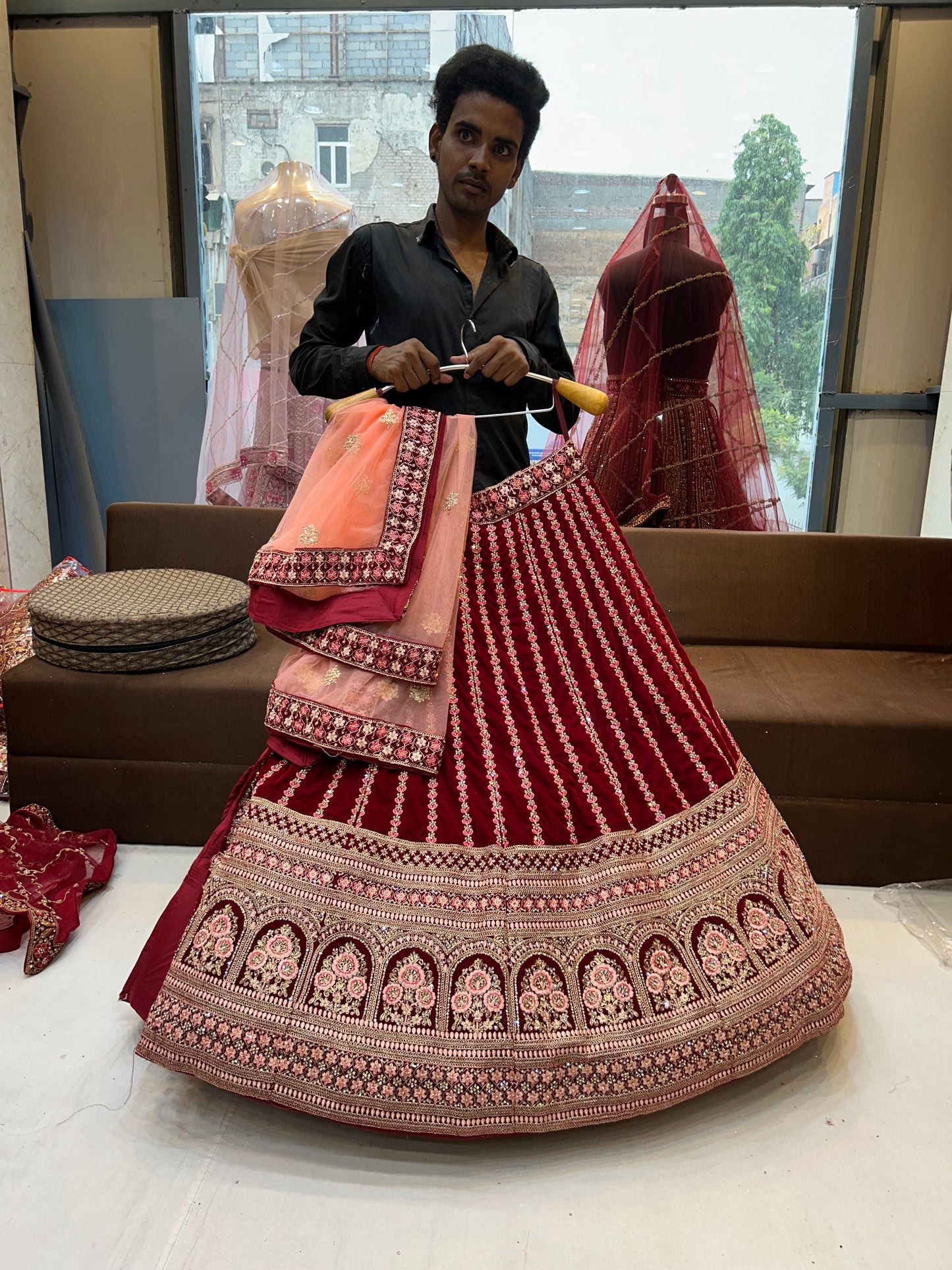 Gajab Red Lehenga 🥰