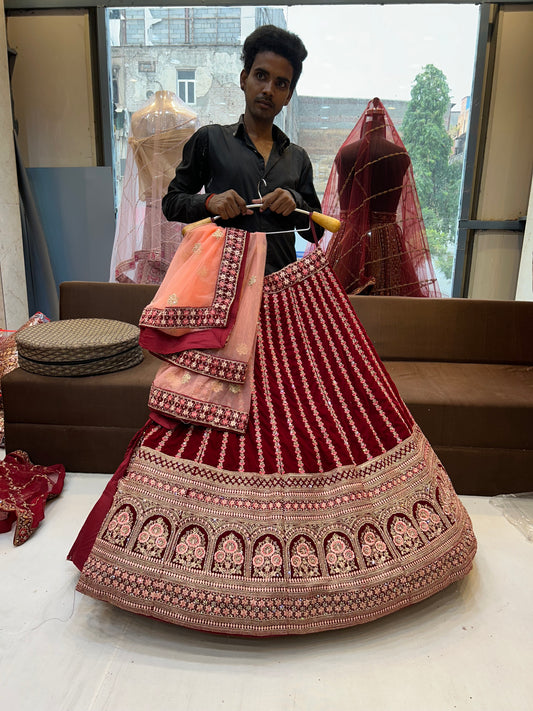 Lehenga roja Gajab