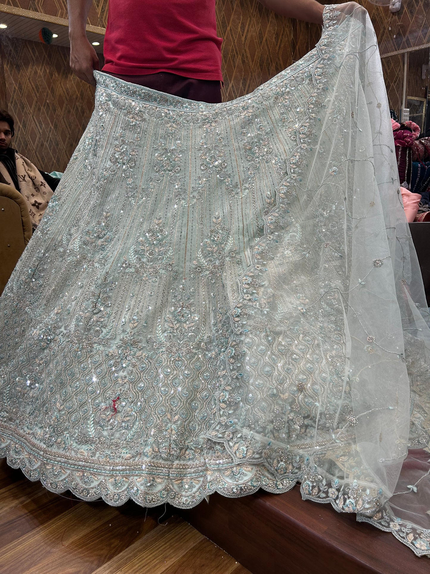 Fantastic light green lehenga