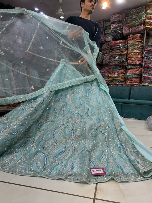 Fabulous blue lehenga