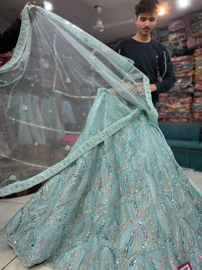 Fabulous blue lehenga