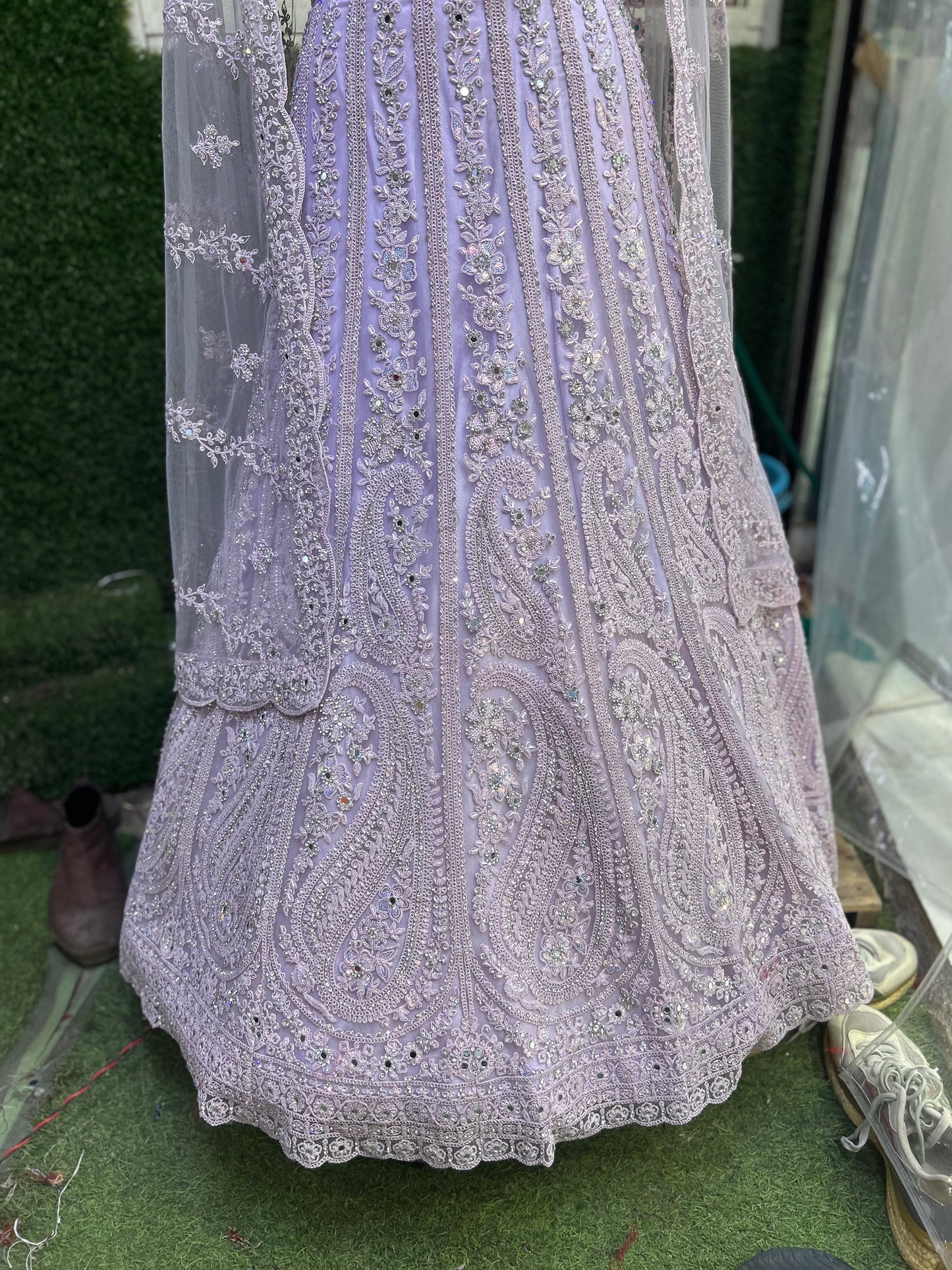 Pleasing purple lehenga