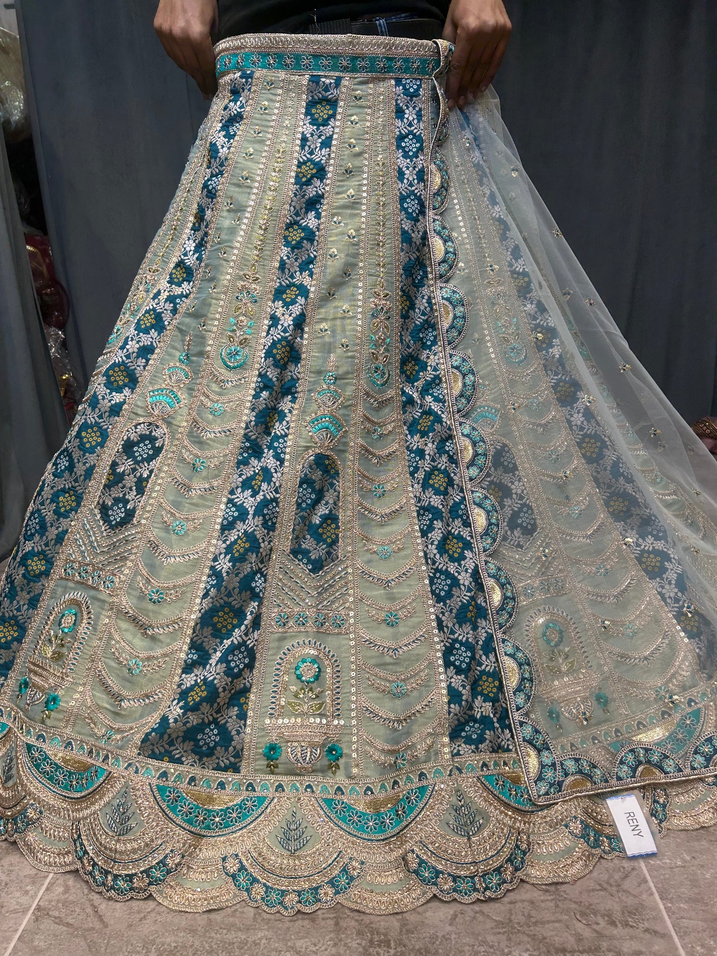 Astonishing blue lehenga