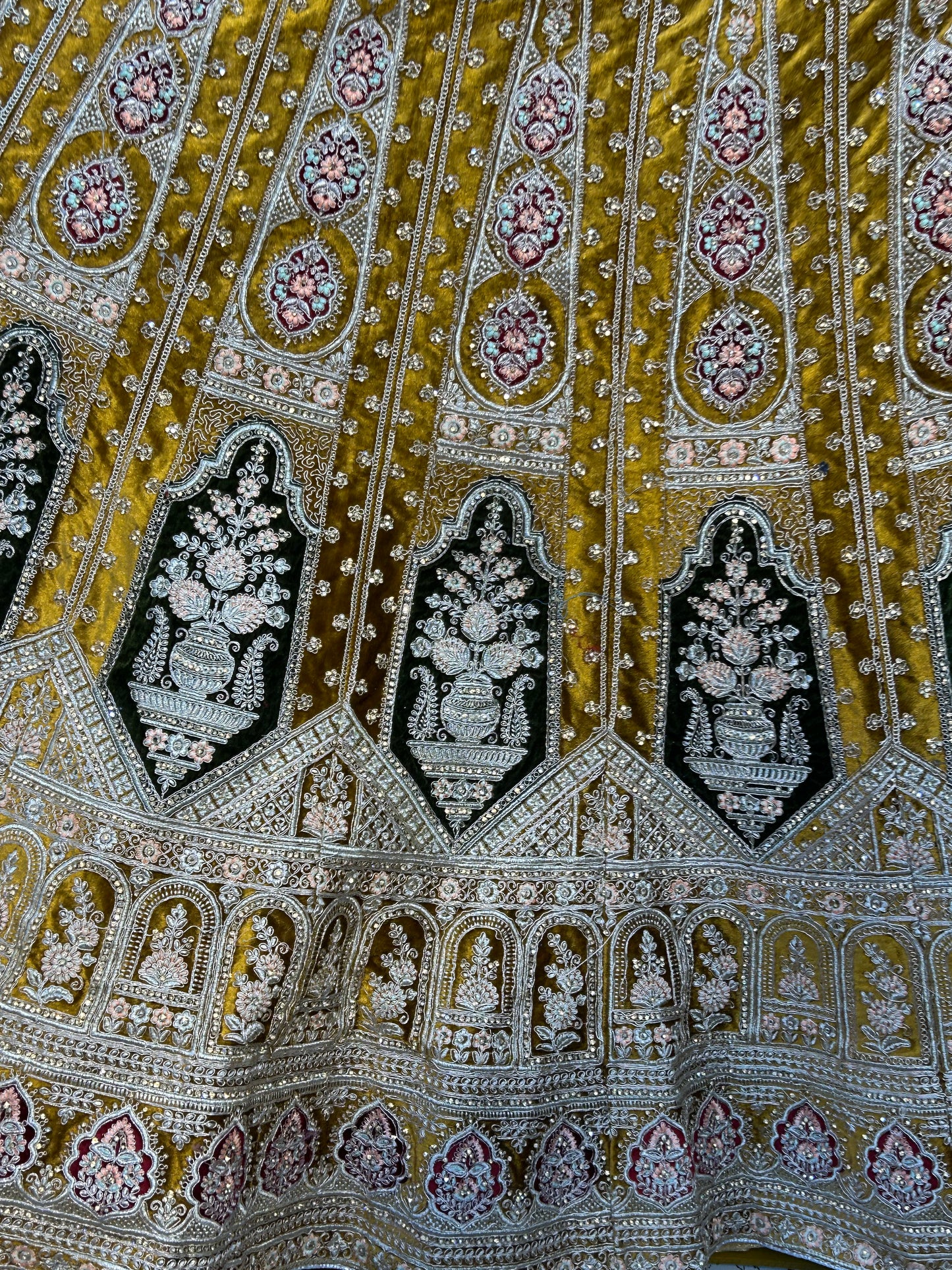 Yellow Haldi mehendi lehenga