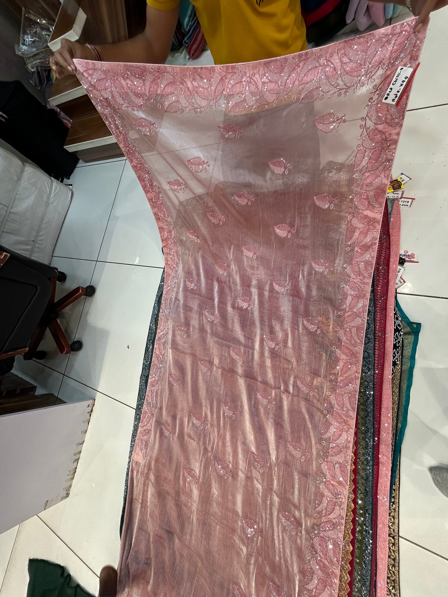 Wow pink saree