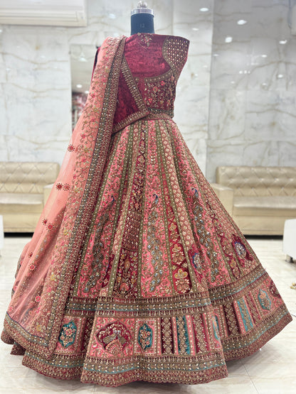 Peacock Lovely Bridal lehenga