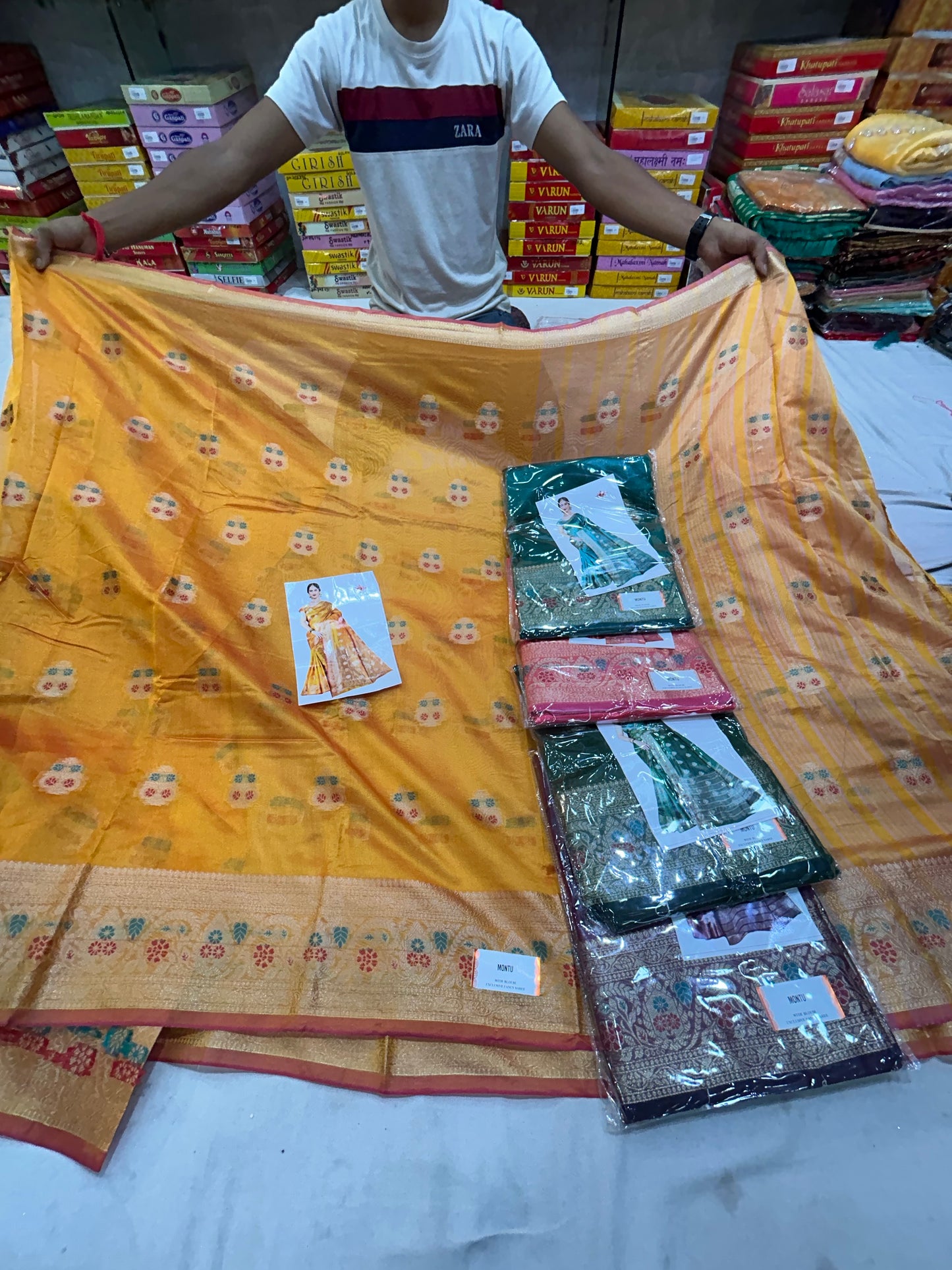 Lovely yellow haldi mehendi saree